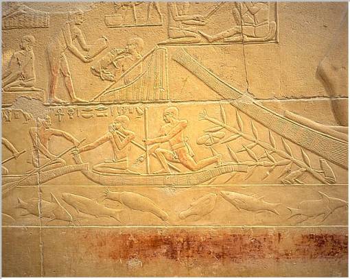 Iconografia: barcos en el Antiguo Egipto Mastaba-of-kagemni-high-relief2_640