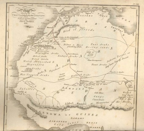 Map Of Morocco And Surrounding Countries. West African map by Jackson,